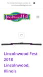 Mobile Screenshot of lincolnwoodfest.com