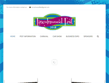 Tablet Screenshot of lincolnwoodfest.com